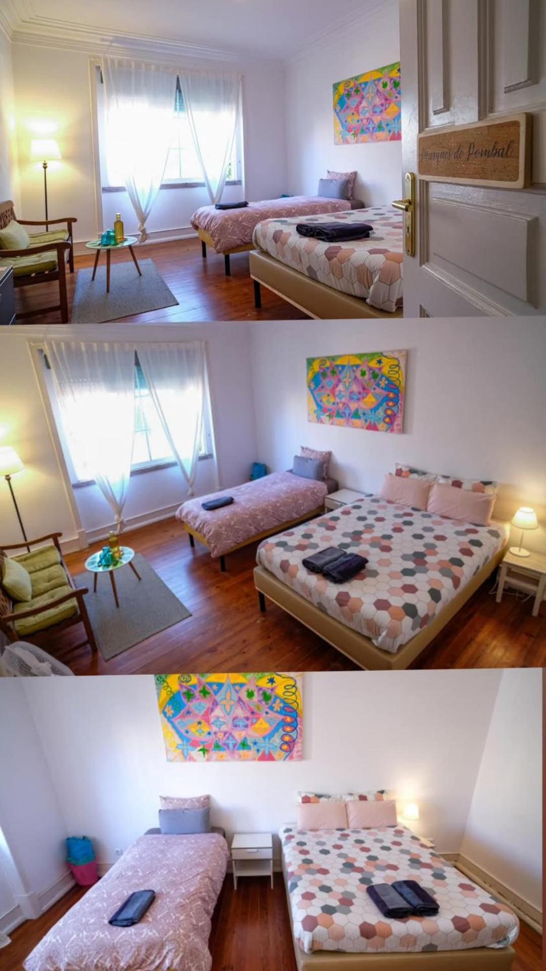 Quarto Triplo com Vista Cidade e Casa de Banho Partilhada